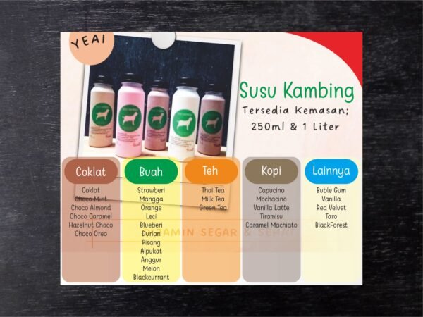 Milkshake Susu Kambing Varian Rasa